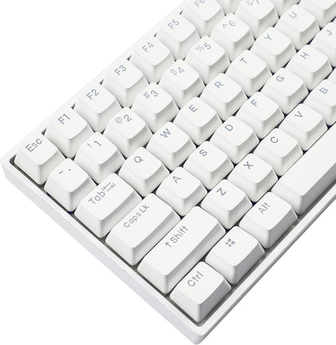 YMDK Double Shot 108 Dyed PBT Shine Through Keycap Rainbow Carbon Sunset Backlit for MX Switches Mechanical Keyboards