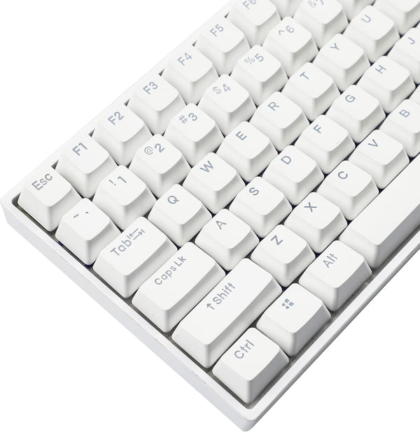 YMDK Double Shot 108 Dyed PBT Shine Through Keycap Rainbow Carbon Sunset Backlit for MX Switches Mechanical Keyboards