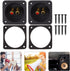 Gatuida Screw Type Binding Post 2PCS 3.1 Inch Square 2-Way Speaker Box, Subwoofer Box Speaker Terminal Plates with