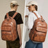 37L Backpack Backpack BackPack Daypack Backpack Leresas Vegan Leather Purse for Women Mens Travel Work Laptop Teacher