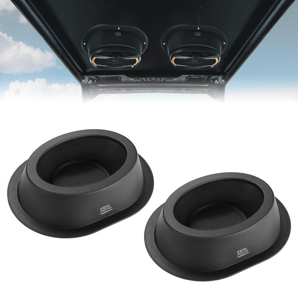 KEMIMOTO 6x9 Speaker Pods, Universal Speaker Boxes Enclosures, Compatible with UTV, RV, Car, Boat, Black, 2pcs