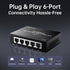 biaze 4-Port 1 4, Cat6 RJ45 (1000Mbps) Ethernet Splitter, Gigabit LAN Network Hub Adapter to Plug & Play Internet Cable