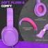 U2 Wired Headphones for Kids Girls for School | Lightweight Folable Youth Headphones for Airplane Travel Classroom | Compatible with PC Laptop Tablet for Adults Student Children Purple