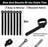 6-Inch Reusable Cable Ties, Fastening Cable Straps Cable Management, Multi-Purpose Hook & Loop Cord Organizer Wire