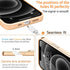 iPhone 11 Phone Case with 360° Rotatable Finger Ring Holder, Magnetic Shiny Gold Plated Edge, Shockproof Soft TPU