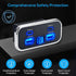 76W 18W 20W PD3.0 12V/24V Linkstyle RV USB Outlet, Dual USB-A & Dual Ports, Power Outlet Panel with Voltmeter for Car