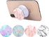 Multi-Function Cell Phone Stand, Rose Gold Pink White Marble Expanding Stand Grip for Smartphones (4 Pack)