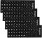 Mozeat Lens Keyboard Letter Stickers, 4 Pcs Universal English Laptop Keyboard Stickers Replacement with