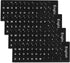 Mozeat Lens Keyboard Letter Stickers, 4 Pcs Universal English Laptop Keyboard Stickers Replacement with