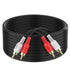 Abireiv RCA Cable 25ft,2RCA M/M Stereo Audio Cable [24K Gold Plated | Copper