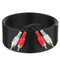 Abireiv RCA Cable 50ft,2RCA M/M Stereo Audio Cable [24K Gold Plated | Copper