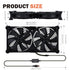 140mm 3-Degree 5V Quiet Dual Router Fan Cooler with L/M/H Speed Controller, DC USB Powered Cooling Case Fan for Router