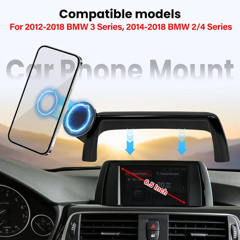 TUYICN 2012-2018 3 Series/2014-2018 2/4 3/4Series 6.5 inch 8.8 inch) Car Phone Holder for BMW BMW Series- for MagSafe