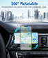 Beeasy Wireless Car Charger, 15W Qi Fast Charging Auto Clamping Cell Phone Holder Mount for iPhone 15 14 13 12 Pro Max
