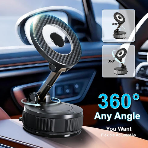 RainChic 360 17/16/15/14, Magnetic Car Phone Holder, Vacuum Suction Mount for Dashboard & Windshield