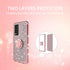 KuDiNi for Revvl v+ 5g Phone Case, Glitter Crystal Soft Clear TPU Luxury Bling Protective Cover with Kickstand Strap