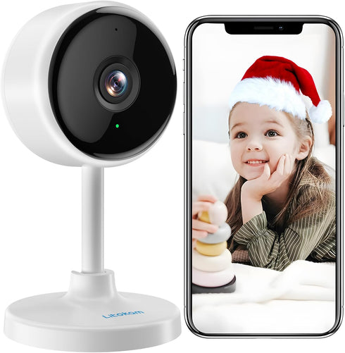 litokam Indoor Camera, 1080P Home Security Camera with Night Vision, Motion Detection, 2-Way Audio, WiFi