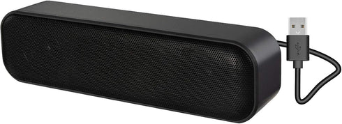 ZETIY Updated Computer Speaker, USB Powered Mini Sound Bar for Desktop, Windows PC, Mac, Plug and Play with Volume