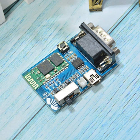 1Pcs RS232 Bluetooth Serial Adapter Communication Master-Slave Module Mini USB 5v