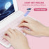 Wireless Bluetooth Keyboard and Mouse Set, Dual Rechargeable (Pink)