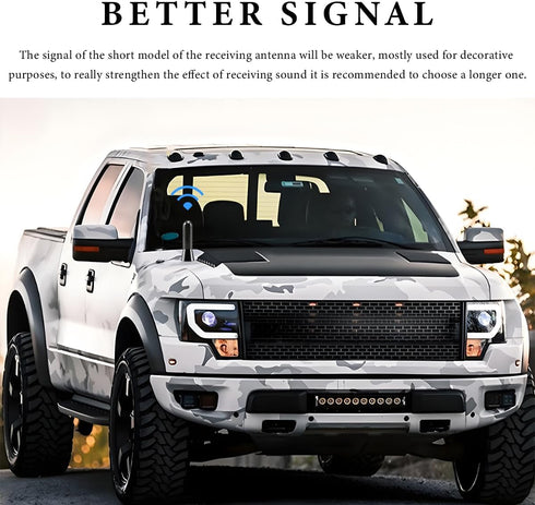 FSTURIOS 1.37" Car Short Antenna, Stubby Aluminum Radio Antenna Replacement with Screws Gaskets, Vehicle Roof Carbon