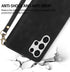 ZZXX Wallet Case for Samsung Galaxy S22 Ultra, Premium Soft PU Leather Zipper Flip Folio with Card Slot, Black