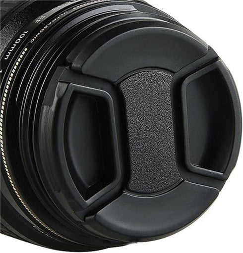 (5 Pcs Bundle) 37MM Lens Cap, Snap On Pinch Cap, Protector Cover for DSLR SLR Camera Lens