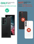FNTCASE for Samsung Galaxy S22 Ultra, Built-in Screen Protector & Kickstand, Rugged Heavy Duty Shockproof Cover (Black)