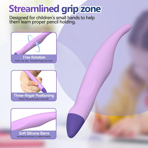 AWINNER 2 Pack Kid-Friendly Stylus Pens for Touch Screens,Tablet Stylus Pen Purple Blue Stylus Universal Touch Screen