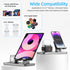 180° Rotation Phone Charger Stand Holder, 3in1 Charger Dock for Apple iWatch/AirPods/iPad and Most Smartphones (Gray)
