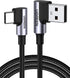 UGREEN USB to USB C Cable, 90 Degree Fast Charging Cord Compatible with iPhone 15/15 Plus/15 Pro/15 Pro Max/Samsung