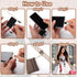 5 XANGNIER Clip and Go Strap for Phone with Wallet Crossbody, Phone Strap with Zippered Wallet, Adjustable Anti Theft