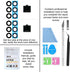 2PCS Galaxy A55 Back Rear Camera Lens Glass Replacement, ASDAWN Back Lens Glass for Samsung Galaxy A55