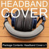 Replacement Headband Cover for ATH M50X M50 M40X M40 M30X M20X Headphones, Silver