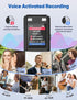 DGFAN 128GB 9280 MP3 Voice Recorder - Hours Voice Activated Recorder Device with Playback, Noise Reduction, Player