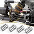 BOXOB 4pcs Remote Control Car Springs, Dark Grey Metal Spring Remote Control Car Replacement Parts Suitable for Arrma