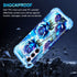 Miqala Galaxy S23 5G Case, Glow in The Dark Three Layer Heavy Duty Shockproof Full Body Protection, Hard Plastic Bumper