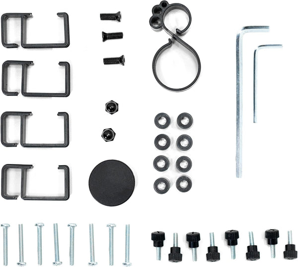 VIVO Hardware Pack for Monitor Stand, Includes Pole Cap, Cable Clips, Screws, Spacers,