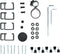 VIVO Hardware Pack for Monitor Stand, Includes Pole Cap, Cable Clips, Screws, Spacers,