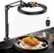 Overhead Camera Mount with Selfie Ring Light and Phone Holder, 10" LED Ring Light for Desk with Stand and Remote for