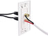 Cable Matters 2-Pack Gold Plated Speaker Wall Plate, Banana Plug Wall Plate for 1 Speaker, White