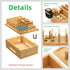 LEOKKARR Bamboo Charging Station with Watch Stand, Desktop Charging Station Organizer, Wood Docking Station for Phones