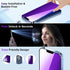 iPhone 13 Pro Max Privacy Screen Protector 2 Pack, Anti Spy, Anti Blue Light, 6.7" Tempered Glass, Bubble Free, Purple