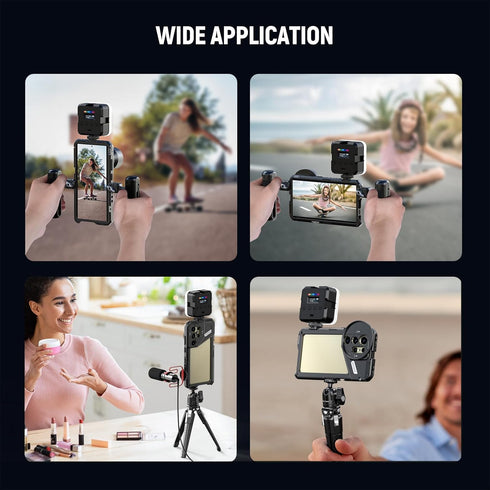 Neewer S24 Ultra Phone Cage with 67mm Filter Adapter, 17mm Lens Backplate, T Mount Lens Adapter, Cleaning Cloth