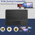 Wireless Bluetooth Keyboard, 10-inch Ultra-Slim 7 Color Backlight Keyboard with Touchpad, Portable for Mobile Phones,