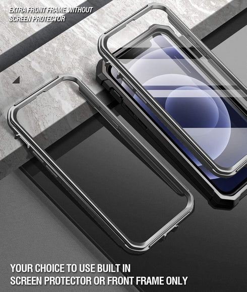 Poetic Guardian Series Case for iPhone 12 mini - Full-Body Hybrid Shockproof Protective Rugged Clear Bumper