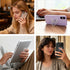 Kinizuxi 2PcsTransparent Diamonds,360Rotation Phone Ring Holder Grip, Clear Butterfly Cell Phone Ring Holder Stand