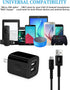 Dual USB Wall Charger with 6FT Fast Charging Cable for Kindle Fire HD, Samsung J8/J7 Pro, and more. Micro USB