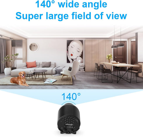 Smallest Wireless WiFi Camera, HD1080P Mini Security Camera with Night Vision, Motion Detection, Cloud Storage