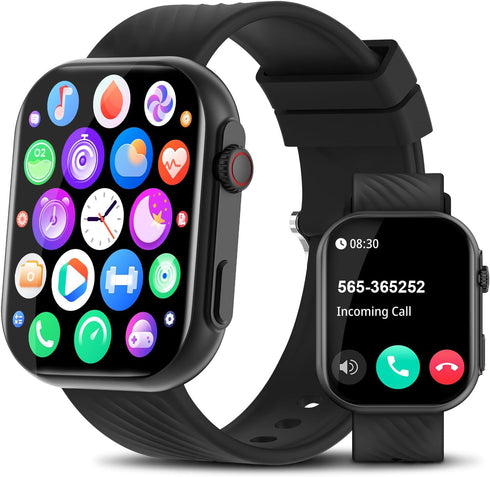 Smart Watch for Men Women (Answer/Make Call), 2.0" Fitness Tracker with 100+ Sport Modes, IP67 Waterproof